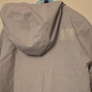 Superdry Light Gray Hydrotech Waterproof Jacket